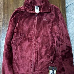 New With Tags The North Face Maroon Fleece Jacket